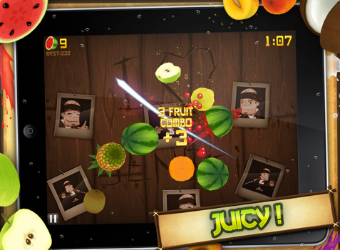 gioco fruit ninja per cellulare